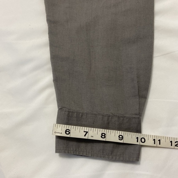 OLD NAVY,ON,MEN,GRAY,LINEN BLEND,BUTTON UP,LONG SLEEVE SHIRT.SIZE-XL. - Picture 9 of 13